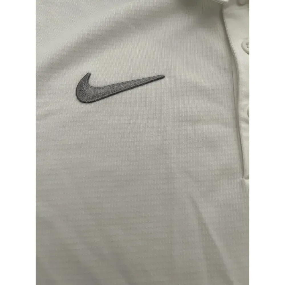 Georgia Bulldogs UGA Collegiate White Nike Dri-Fit Polo Shirt Men's 2XL NWT
